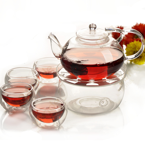 Ấm tách trà Thủy Tinh